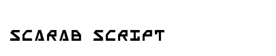 Scarab Script Bold