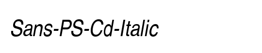 Uni Sans Regular Italic