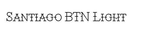 Santiago BTN Condensed Light