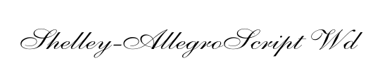 Shelley LT AllegroScript