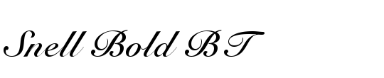 SnellRoundhand Script