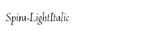 Spira-RegularItalic