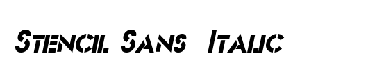 Stencil Sans