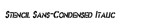 Stencil Sans-Condensed