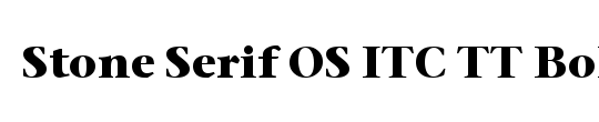 Stone Serif OS ITC TT