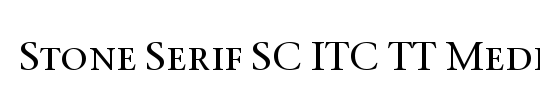 Stone Serif OS ITC TT