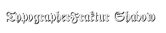 TypographerFraktur Shadow