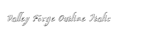 Valley Forge Italic