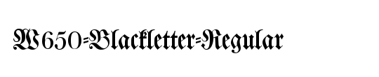 P650-Blackletter