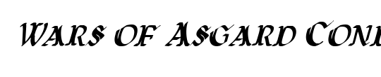 Wars of Asgard Condensed Italic