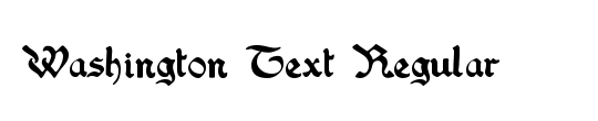 Washington Text