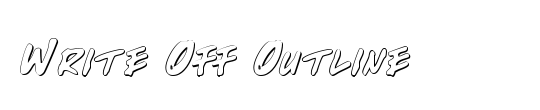 Write Off Outline
