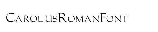 CarolusRomanFont