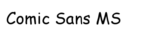 Comic Sans MS