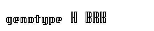 genotype H BRK