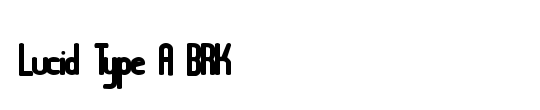 Lucid Type A Outline (BRK)