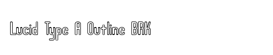 Lucid Type B Outline BRK