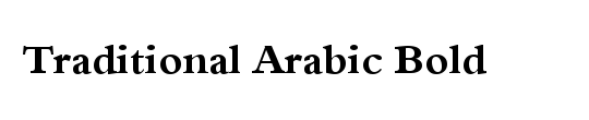 Traditional Arabic