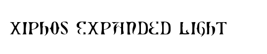 Xiphos Expanded Light Italic