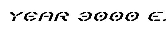 Year 3000 Expanded Italic