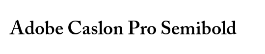 Adobe Caslon