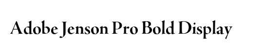 Adobe Jenson Pro