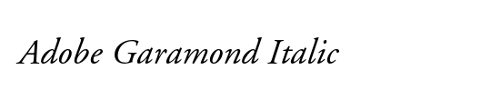 Adobe Garamond Pro