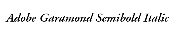 Adobe Garamond Pro