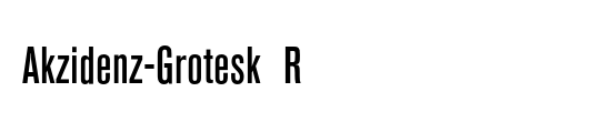 Akzidenz-Grotesk Condensed BQ