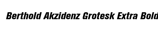 Berthold Akzidenz Grotesk BE