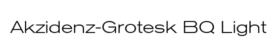 Akzidenz-Grotesk BQ