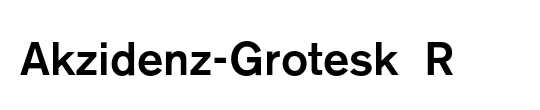 Akzidenz-Grotesk BQ