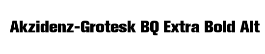 Akzidenz-Grotesk BQ