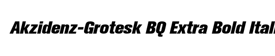 Akzidenz-Grotesk BQ