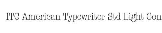 AmericanTypewriter LT LightCn