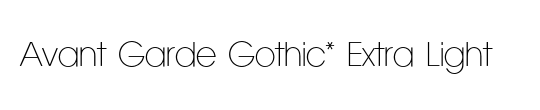 ITC Avant Garde Gothic Std