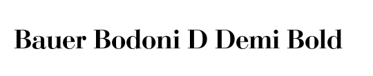 Bauer Bodoni D In1