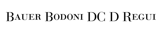 Bauer Bodoni SC D