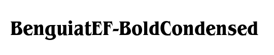 BenguiatEF-BoldCondensed