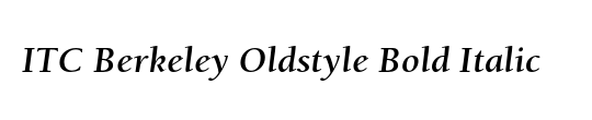 ITC Berkeley Oldstyle Std