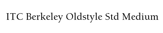 ITC Berkeley Oldstyle Std