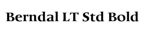 Berndal LT Std Bold