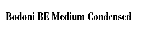 Bodoni MT Condensed