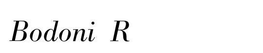 Bodoni Berthold Condensed BQ