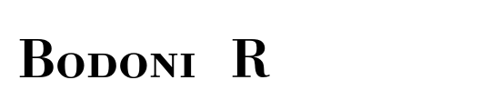 Bodoni Berthold Condensed BQ