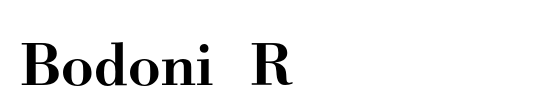 Bodoni Berthold Condensed BQ