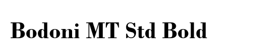 Bodoni MT Std