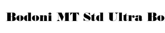 Bodoni MT Std