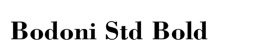 Bodoni Std