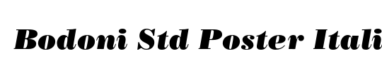 Bodoni Std